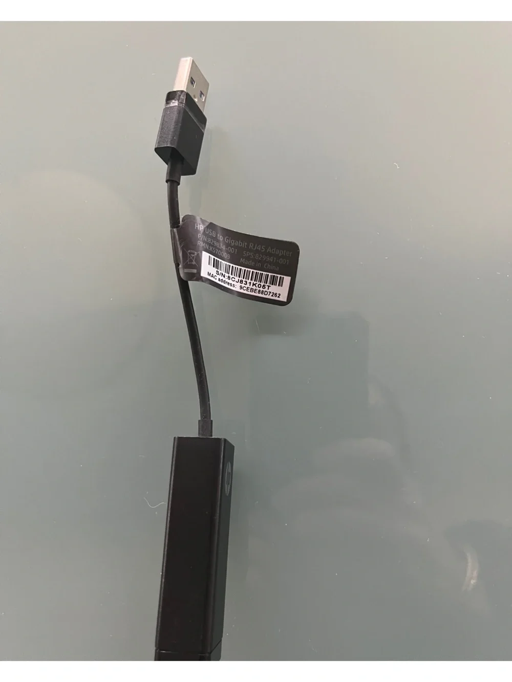HP USB to Gigabit RJ45 Adapter Ethernet 829834-001 | KS70009 SPS 829941-001
